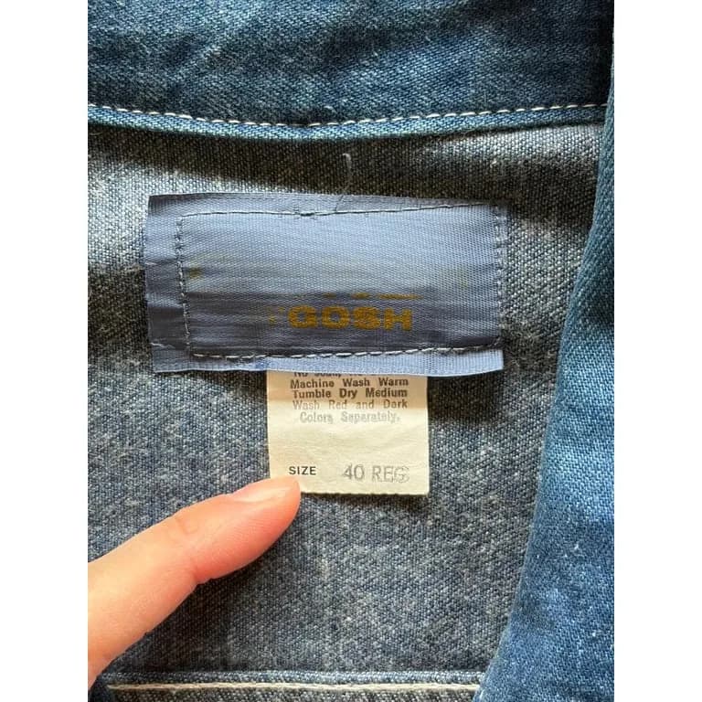 70s OSHKOSH zip up denim jacket 3