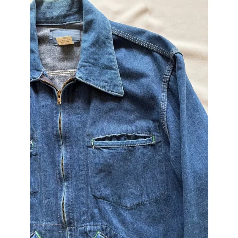 70s OSHKOSH zip up denim jacket 6