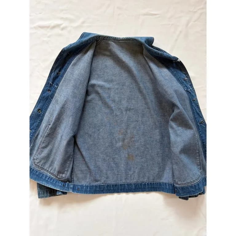 40s US Navy shawl collar denim coverall 12