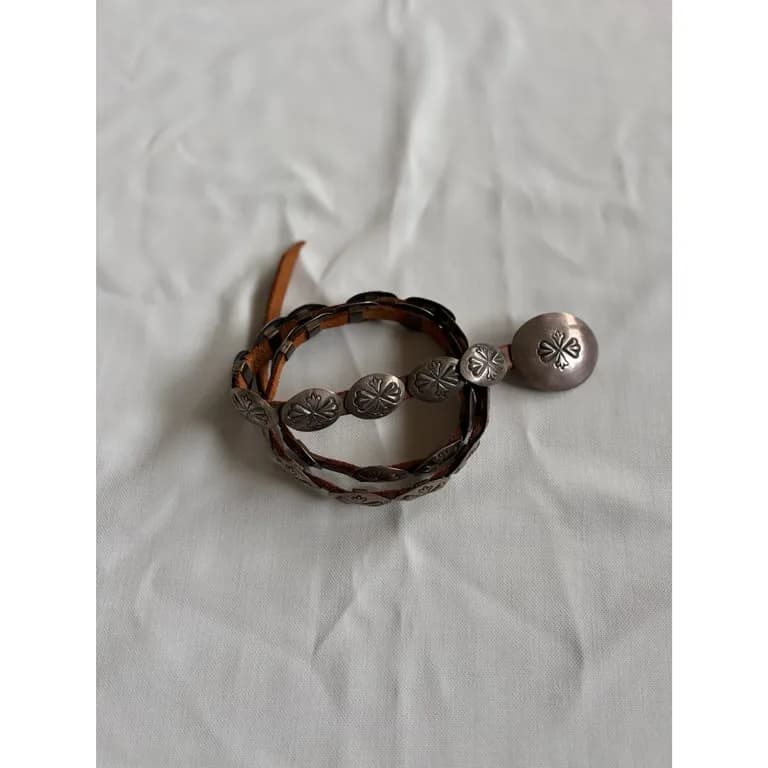 1950s navajo leather belt